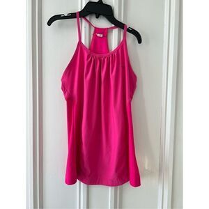 Reebok bring pink high neck athletic tank M